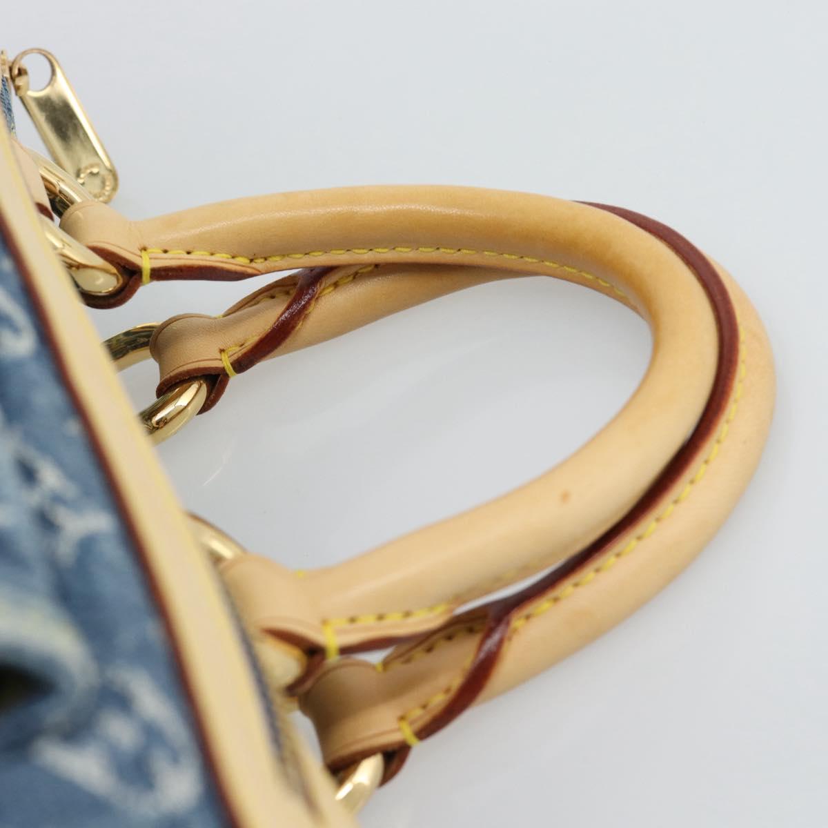 LOUIS VUITTON Monogram Denim Neo Speedy Hand Bag Blue M95019 LV Auth 191830V - Jerrillo image 8