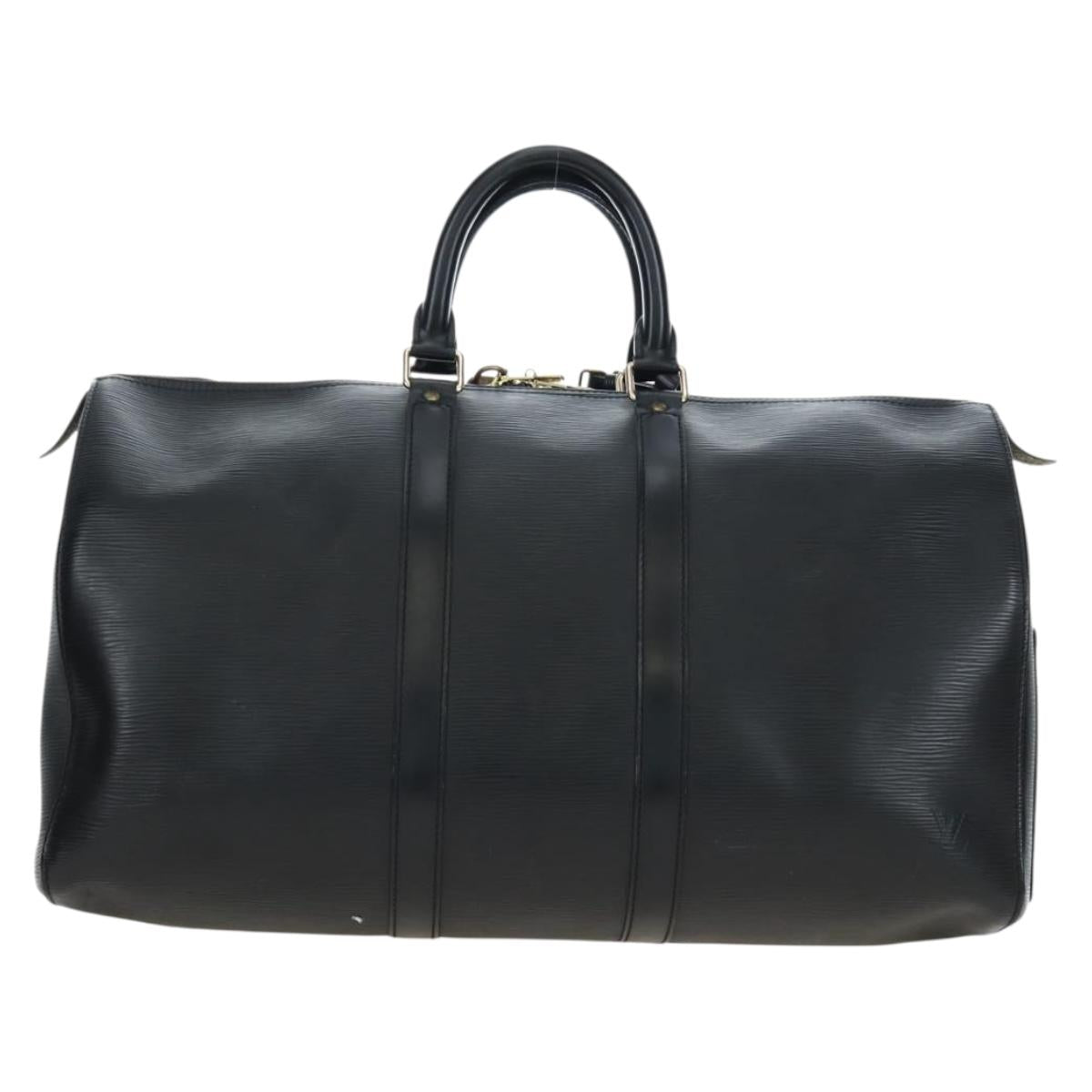 LOUIS VUITTON Epi Keepall 45 Boston Bag Black M42972 LV Auth 191864V - Jerrillo image 2