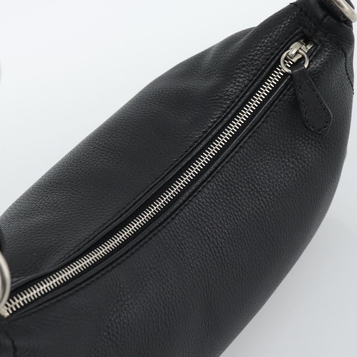 PRADA Hand Bag Leather Black Silver Auth 191866V - Jerrillo image 6