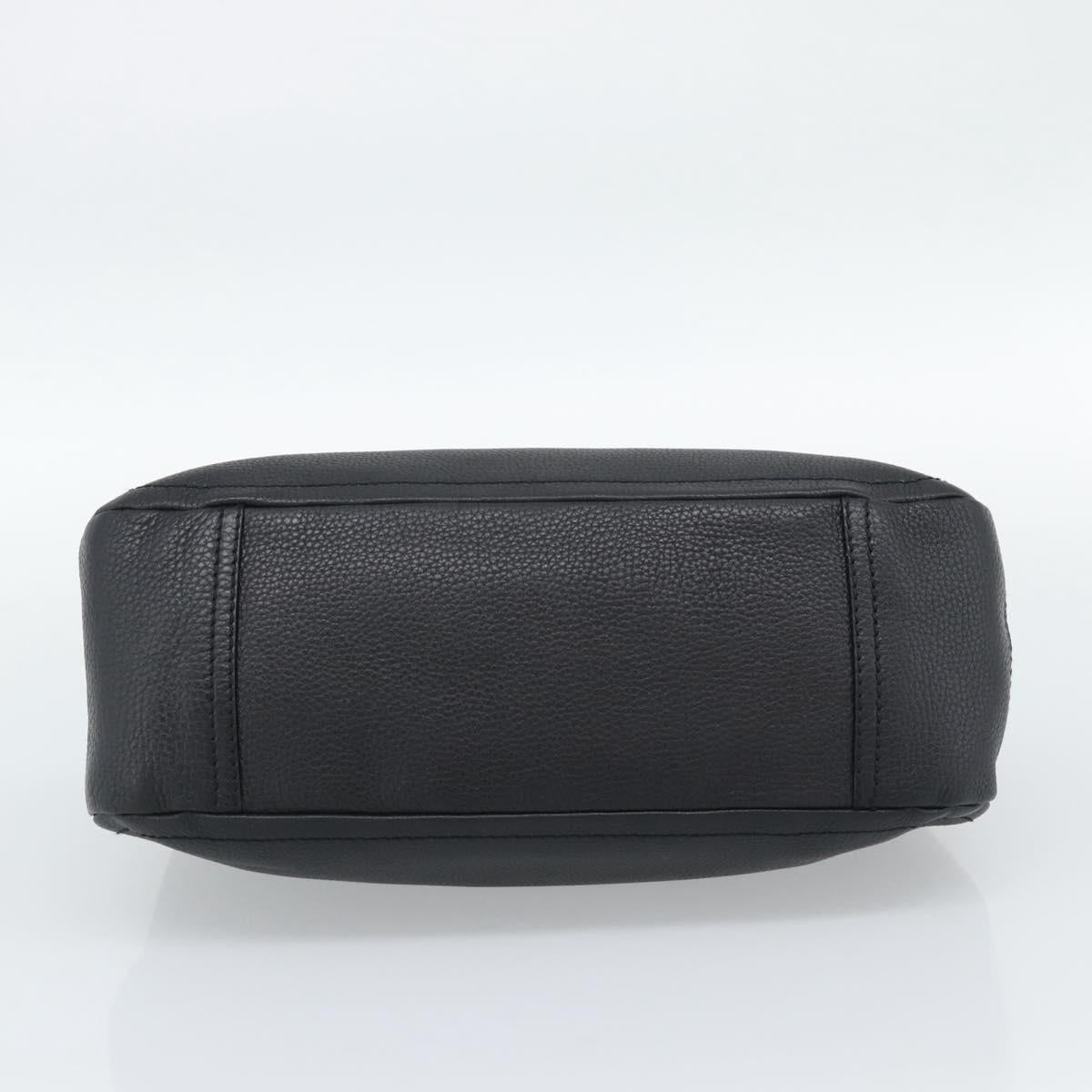 PRADA Hand Bag Leather Black Silver Auth 191866V - Jerrillo image 5