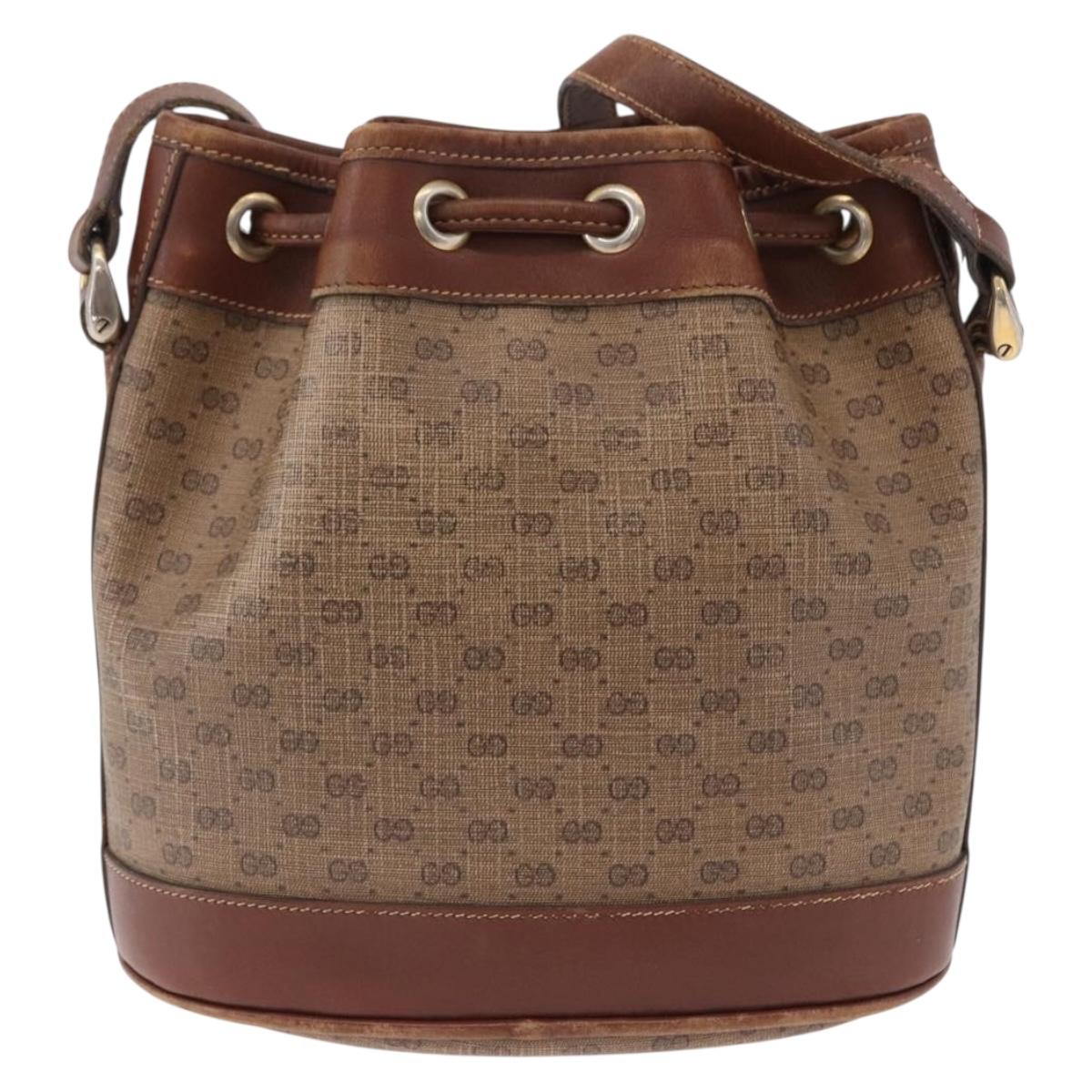 GUCCI Micro GG Supreme Shoulder Bag PVC Beige Gold 007 86 0044 Auth 191922 - Jerrillo image 3