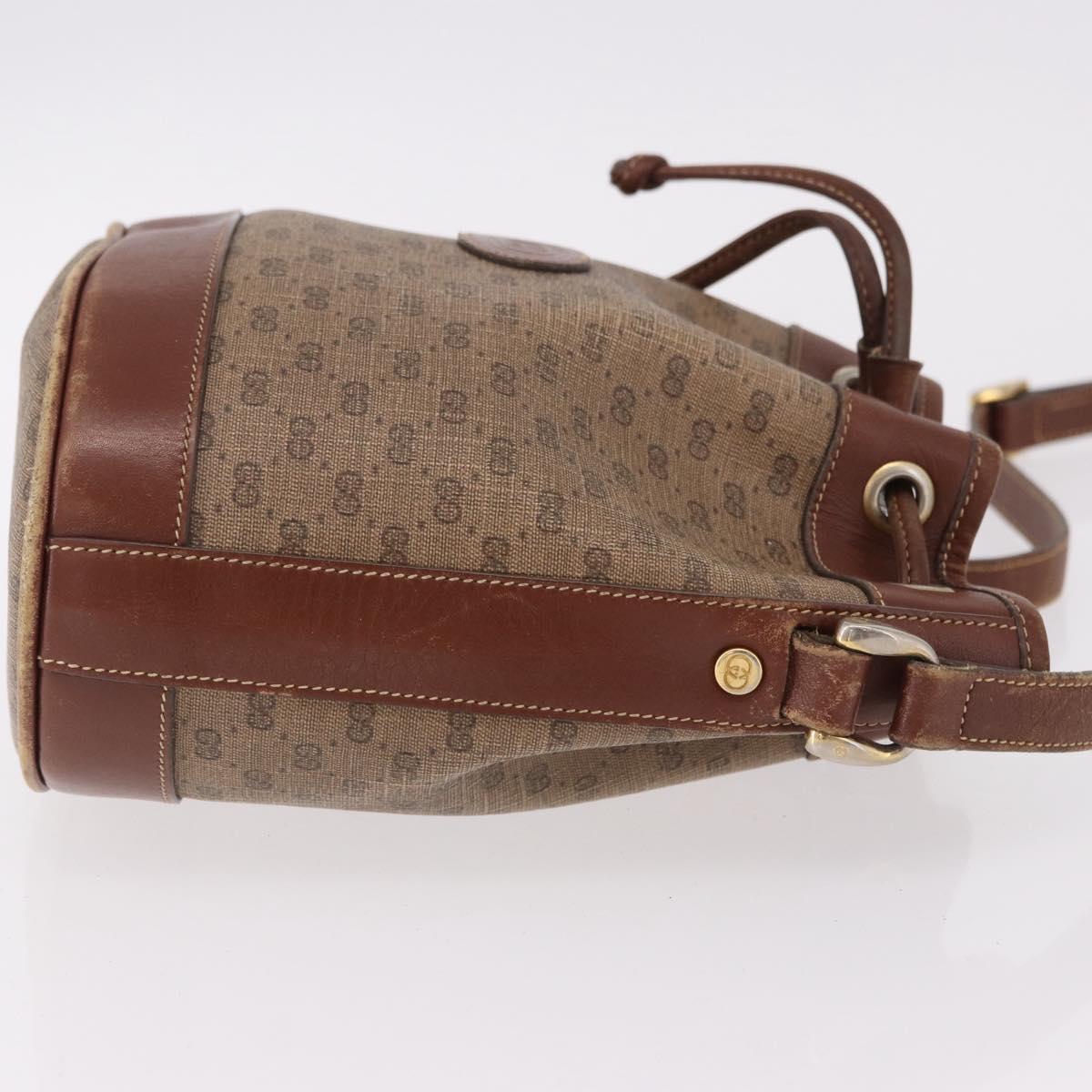 GUCCI Micro GG Supreme Shoulder Bag PVC Beige Gold 007 86 0044 Auth 191922 - Jerrillo image 4