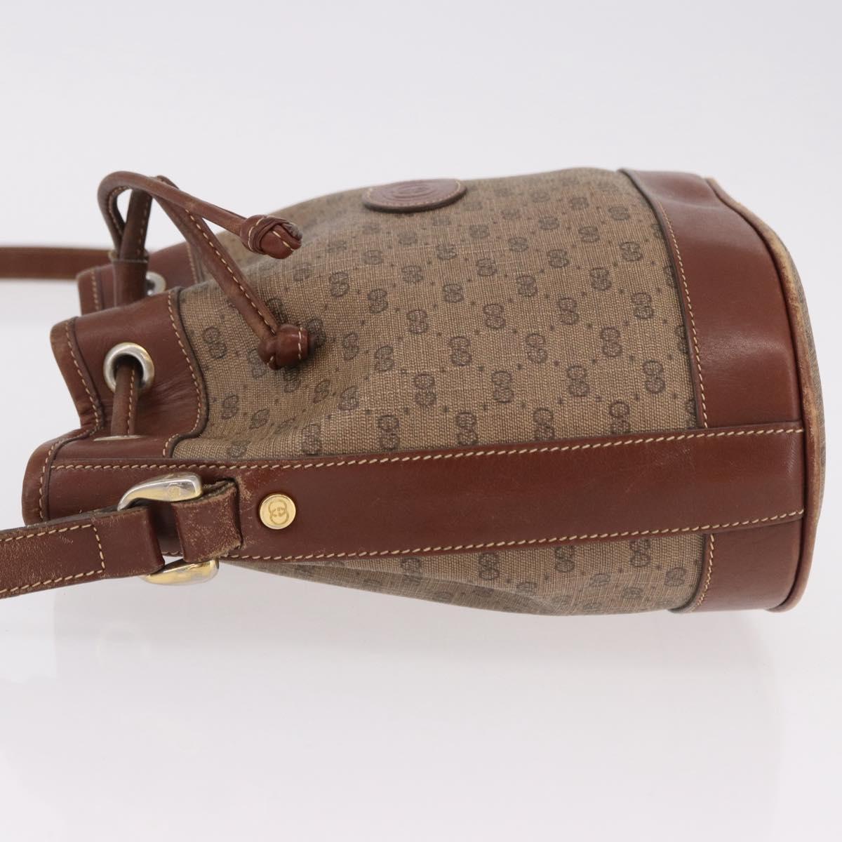 GUCCI Micro GG Supreme Shoulder Bag PVC Beige Gold 007 86 0044 Auth 191922 - Jerrillo image 5