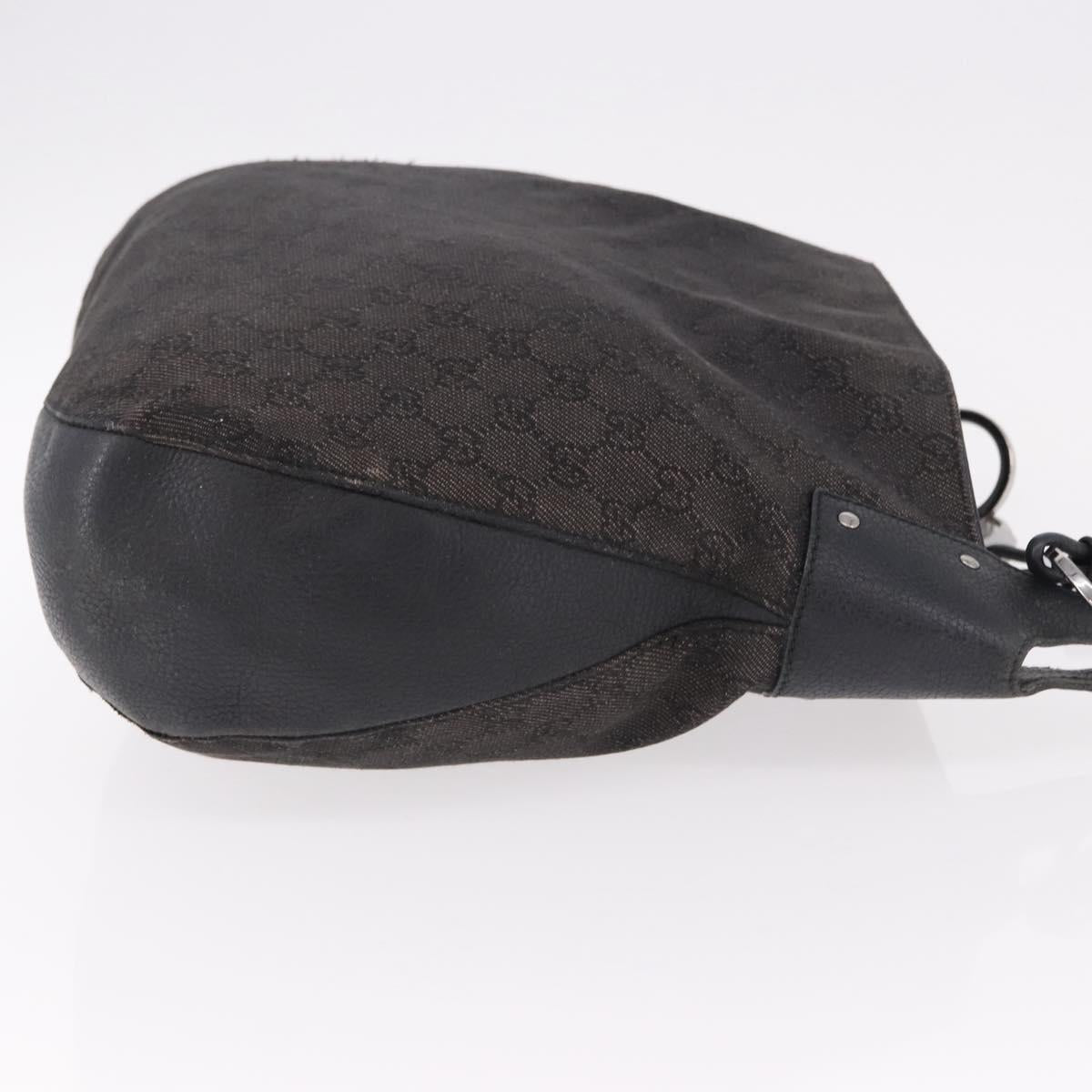 GUCCI GG Canvas Hand Bag Outlet Black Silver 179777 Auth 191936 - Jerrillo image 3