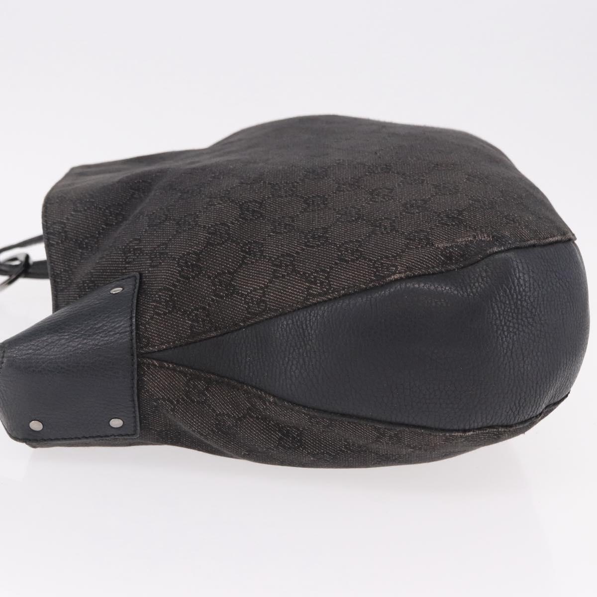 GUCCI GG Canvas Hand Bag Outlet Black Silver 179777 Auth 191936 - Jerrillo image 4