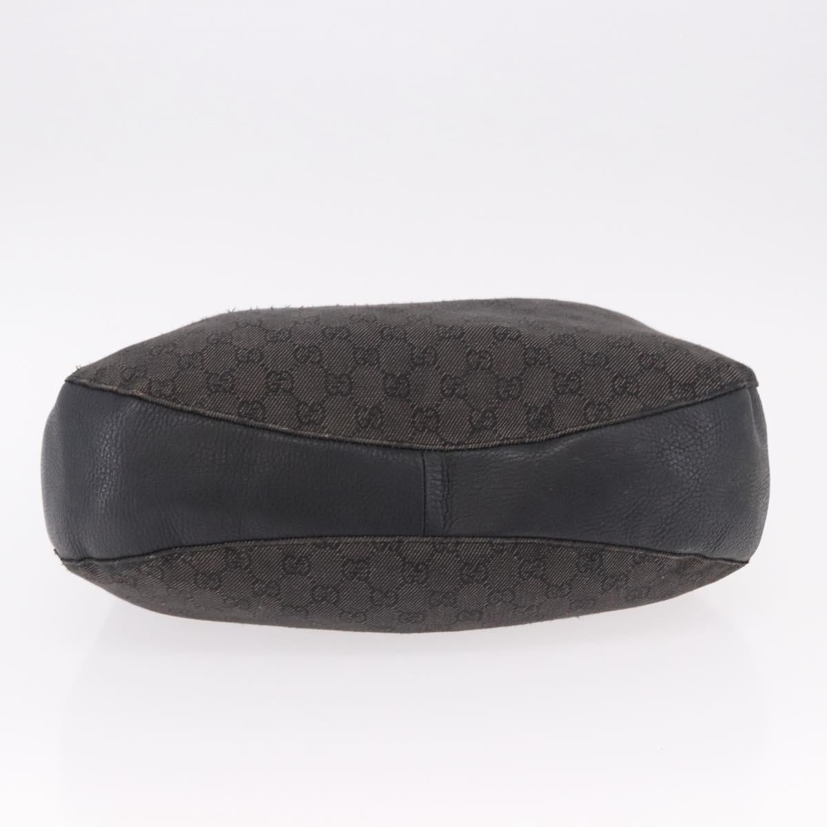 GUCCI GG Canvas Hand Bag Outlet Black Silver 179777 Auth 191936 - Jerrillo image 5