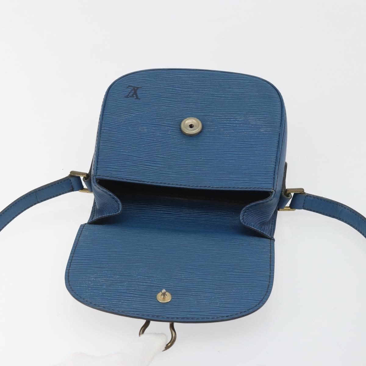 LOUIS VUITTON Epi Saint Cloud PM Shoulder Bag Blue M52195 LV Auth 191988 - Jerrillo image 9
