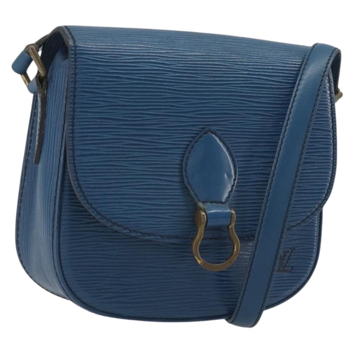 LOUIS VUITTON Epi Saint Cloud PM Shoulder Bag Blue M52195 LV Auth 191988 - Jerrillo