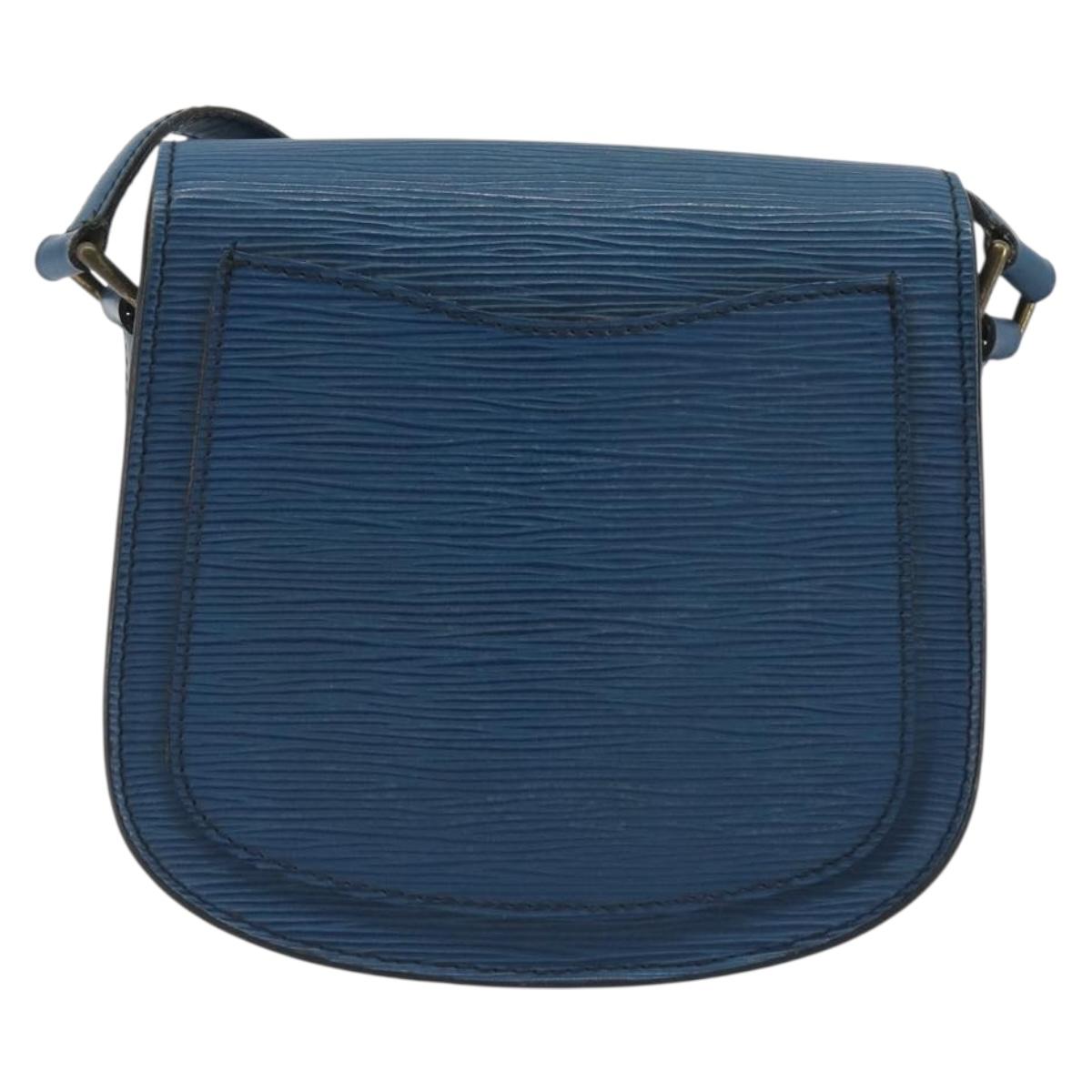 LOUIS VUITTON Epi Saint Cloud PM Shoulder Bag Blue M52195 LV Auth 191988 - Jerrillo image 2