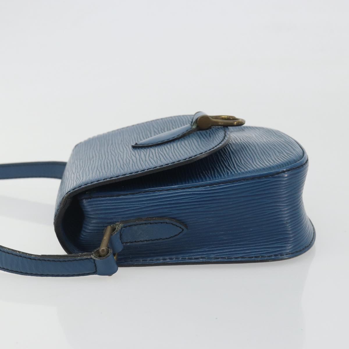 LOUIS VUITTON Epi Saint Cloud PM Shoulder Bag Blue M52195 LV Auth 191988 - Jerrillo image 4