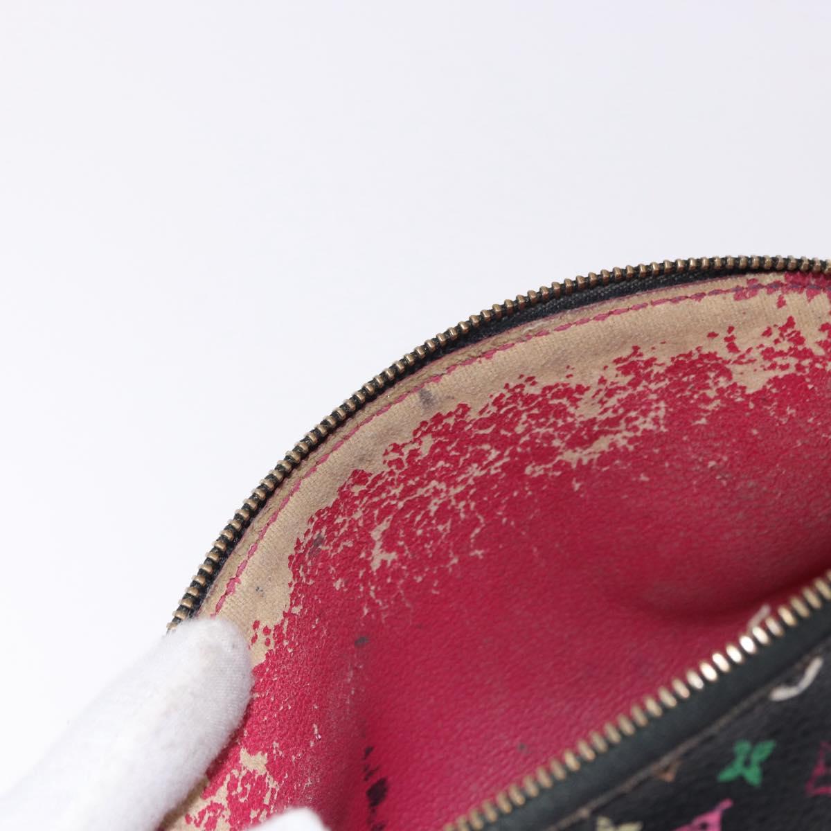 LOUIS VUITTON Monogram Multicolor Pochette Pouch Black M47355 LV Auth 192009 - Jerrillo image 10