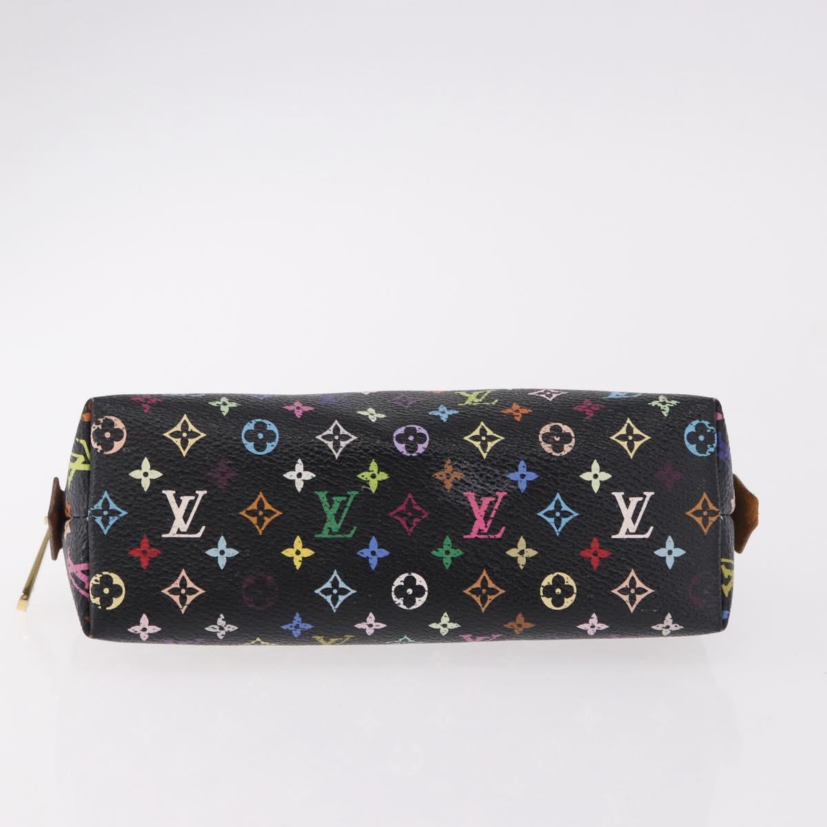 LOUIS VUITTON Monogram Multicolor Pochette Pouch Black M47355 LV Auth 192009 - Jerrillo image 6