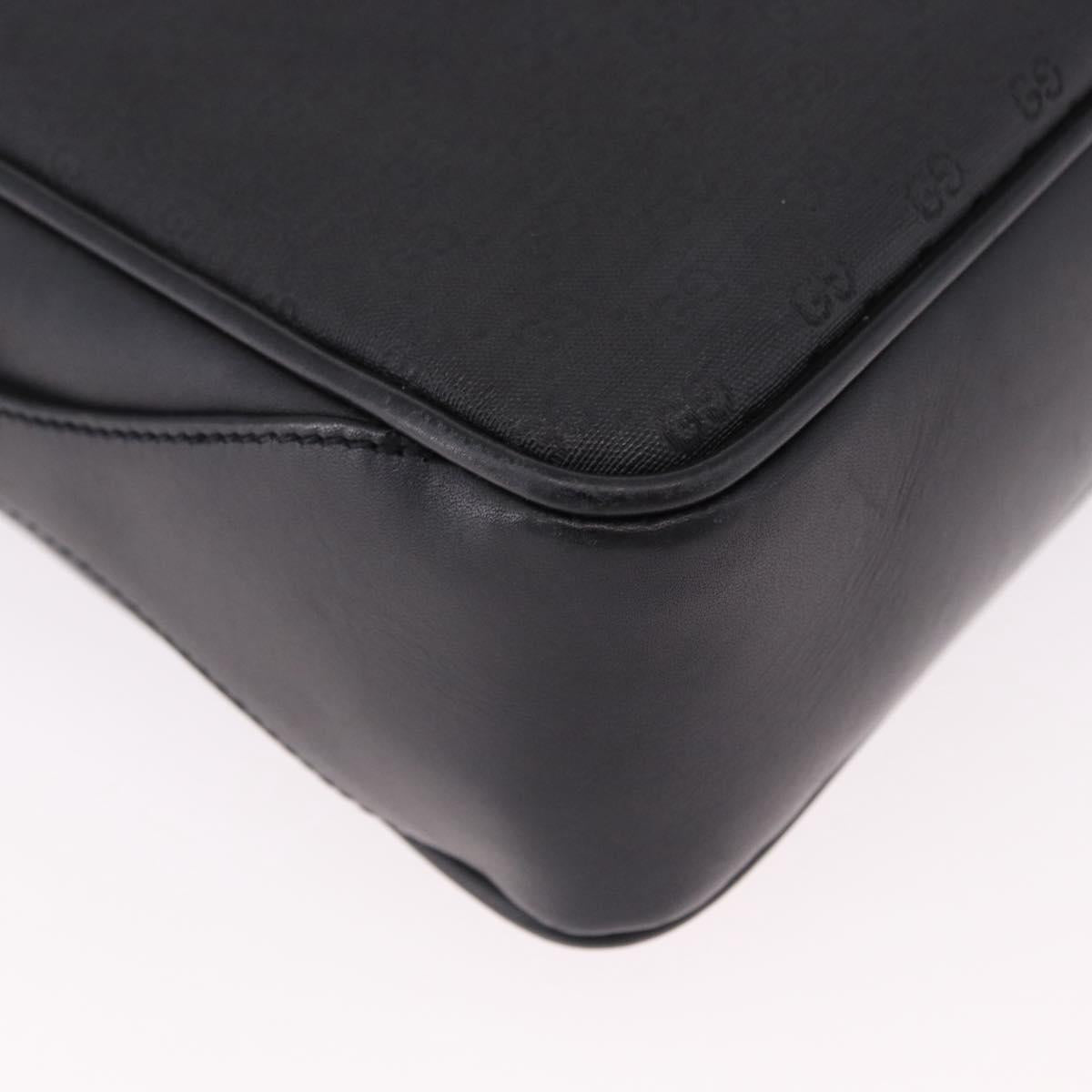 GUCCI Micro GG Supreme Web Sherry Line Bag PVC Black 001 098 4073 Auth 192034 - Jerrillo image 10