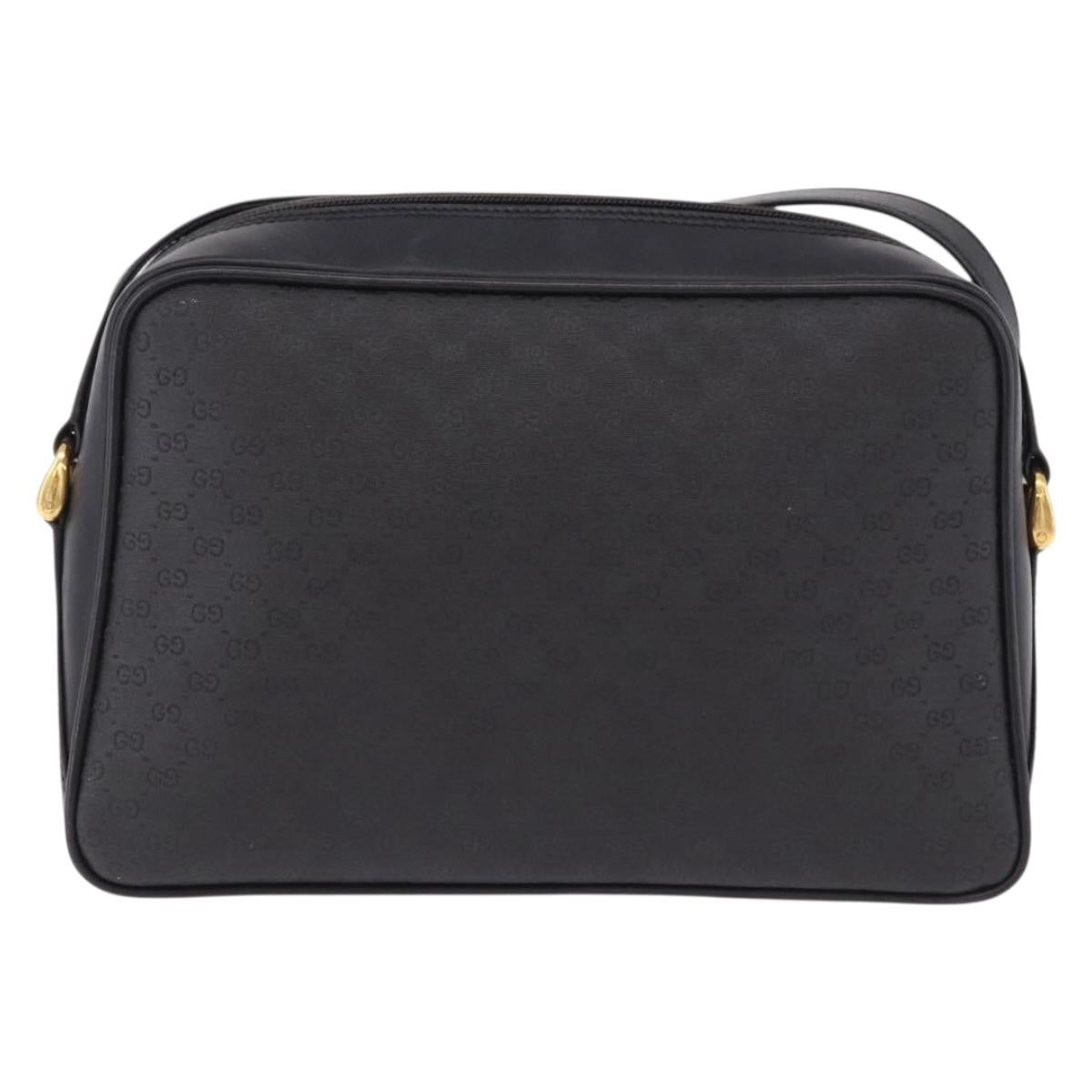 GUCCI Micro GG Supreme Web Sherry Line Bag PVC Black 001 098 4073 Auth 192034 - Jerrillo image 3