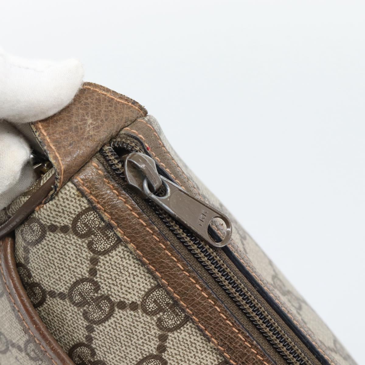 GUCCI GG Supreme Web Sherry Line Bag PVC Beige Gold 89 02 032 Auth 192195 - Jerrillo image 9