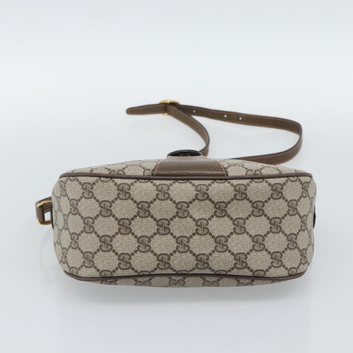 GUCCI GG Supreme Web Sherry Line Bag PVC Beige Gold 89 02 032 Auth 192195 - Jerrillo image 5