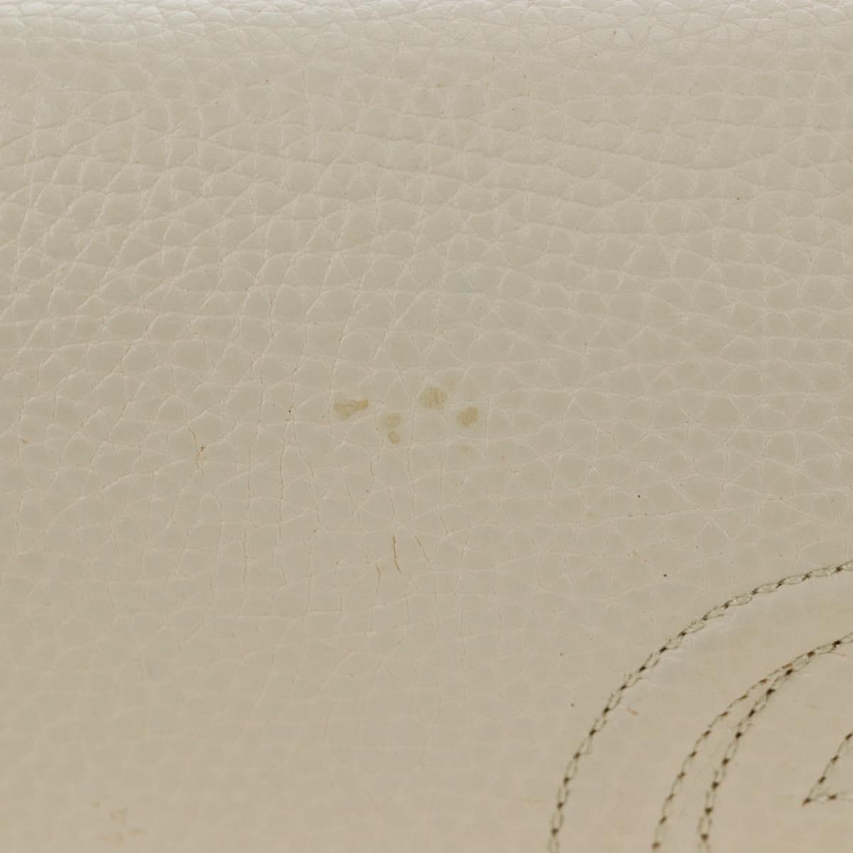 GUCCI Soho Chain Bag Leather Outlet White Gold 598211 493075 Auth 192199V - Jerrillo image 4