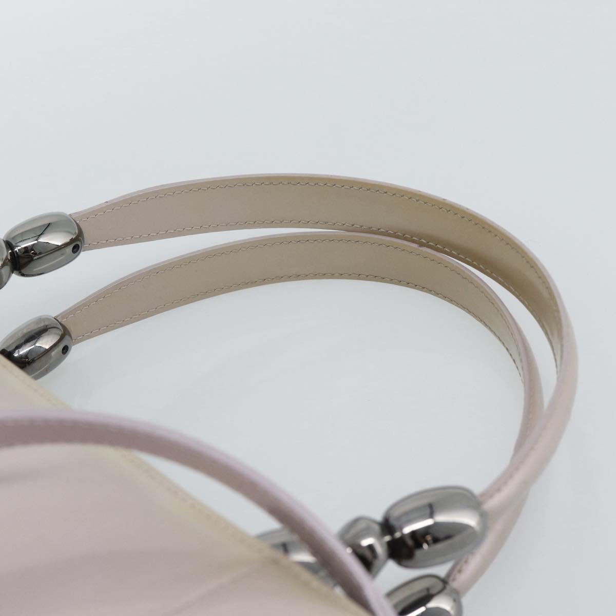 Christian Dior Maris Pearl Bag Patent Leather 2way Lavende Silver Auth 192211 - Jerrillo image 8