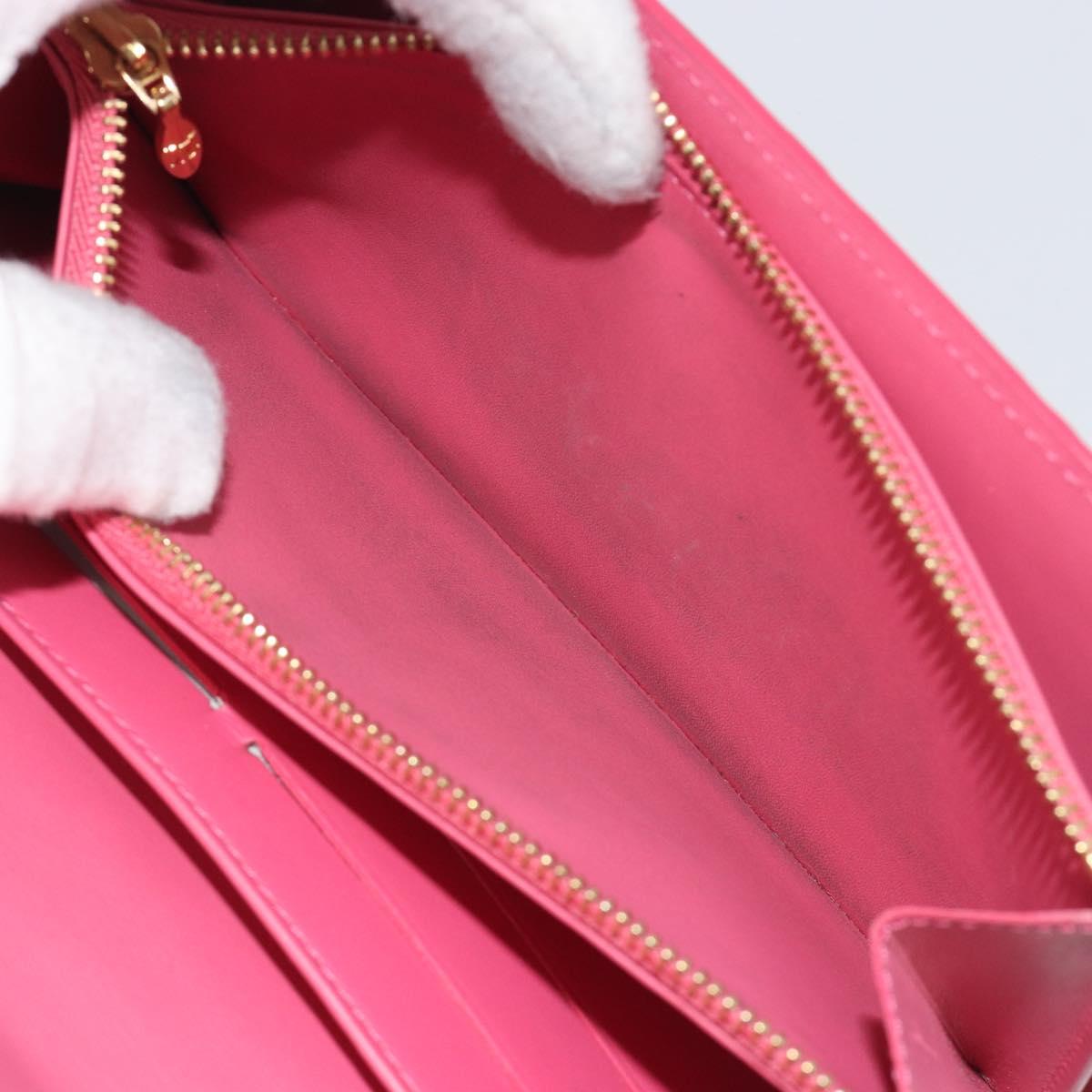 LOUIS VUITTON Vernis Porte Monnaie Credit Wallet Fusha Pink M91236 Auth 192227V - Jerrillo image 10