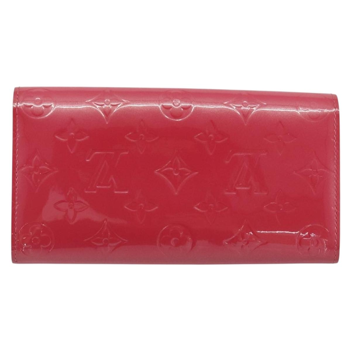 LOUIS VUITTON Vernis Porte Monnaie Credit Wallet Fusha Pink M91236 Auth 192227V - Jerrillo image 2
