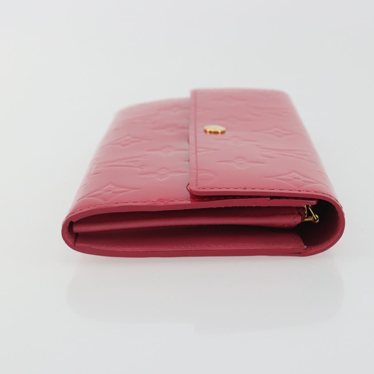 LOUIS VUITTON Vernis Porte Monnaie Credit Wallet Fusha Pink M91236 Auth 192227V - Jerrillo image 3