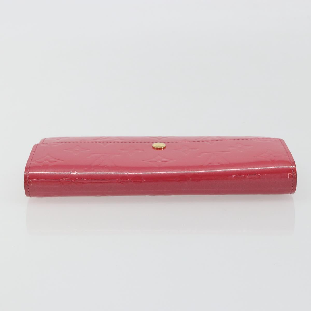 LOUIS VUITTON Vernis Porte Monnaie Credit Wallet Fusha Pink M91236 Auth 192227V - Jerrillo image 5