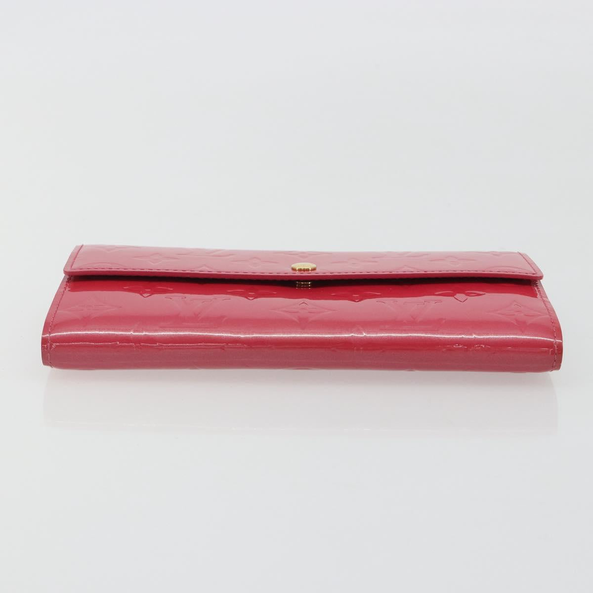 LOUIS VUITTON Vernis Porte Monnaie Credit Wallet Fusha Pink M91236 Auth 192227V - Jerrillo image 6