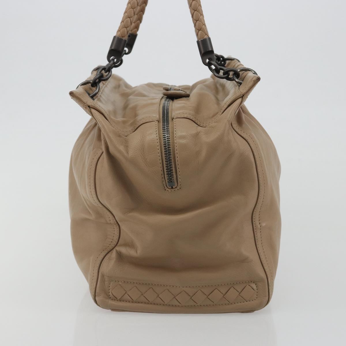 BOTTEGA VENETA INTRECCIATO Tote Bag Leather Beige Auth 192298 - Jerrillo image 4