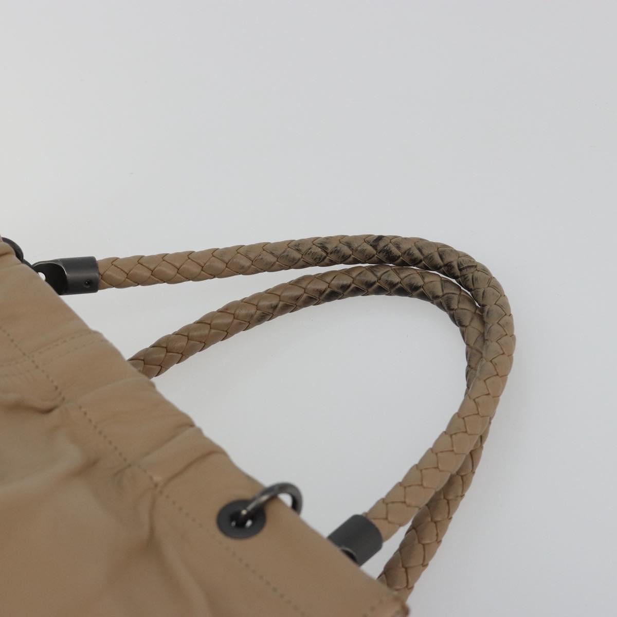 BOTTEGA VENETA INTRECCIATO Tote Bag Leather Beige Auth 192298 - Jerrillo image 8
