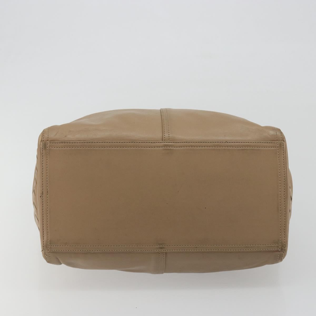 BOTTEGA VENETA INTRECCIATO Tote Bag Leather Beige Auth 192298 - Jerrillo image 5