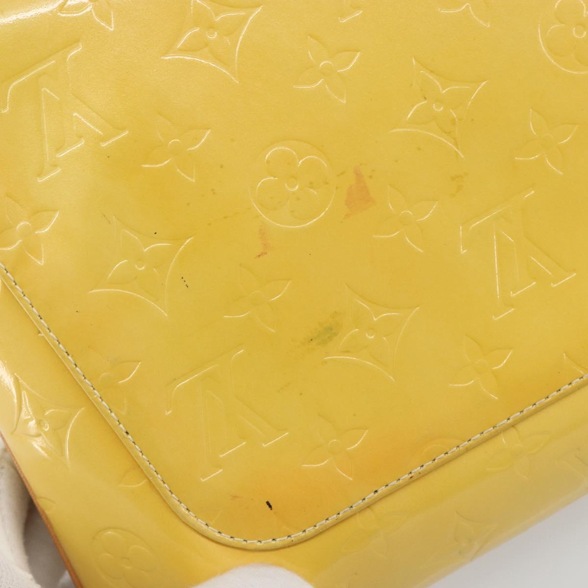 LOUIS VUITTON Monogram Vernis Thompson Street Bag Lime Yellow M91071 Auth 192632 - Jerrillo image 8