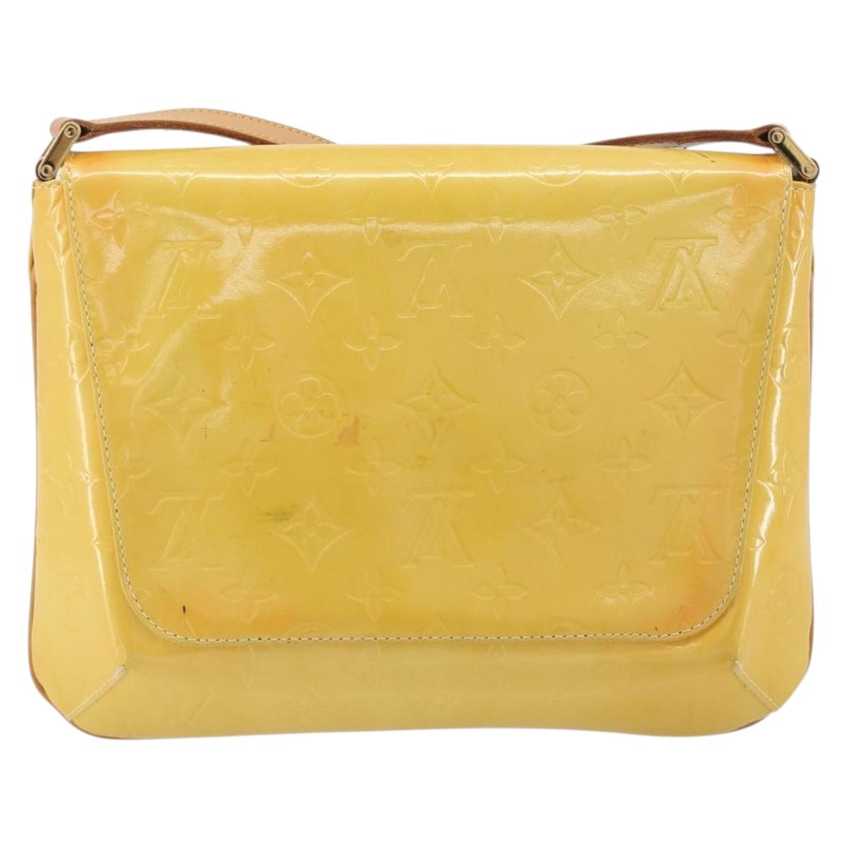 LOUIS VUITTON Monogram Vernis Thompson Street Bag Lime Yellow M91071 Auth 192632 - Jerrillo image 2