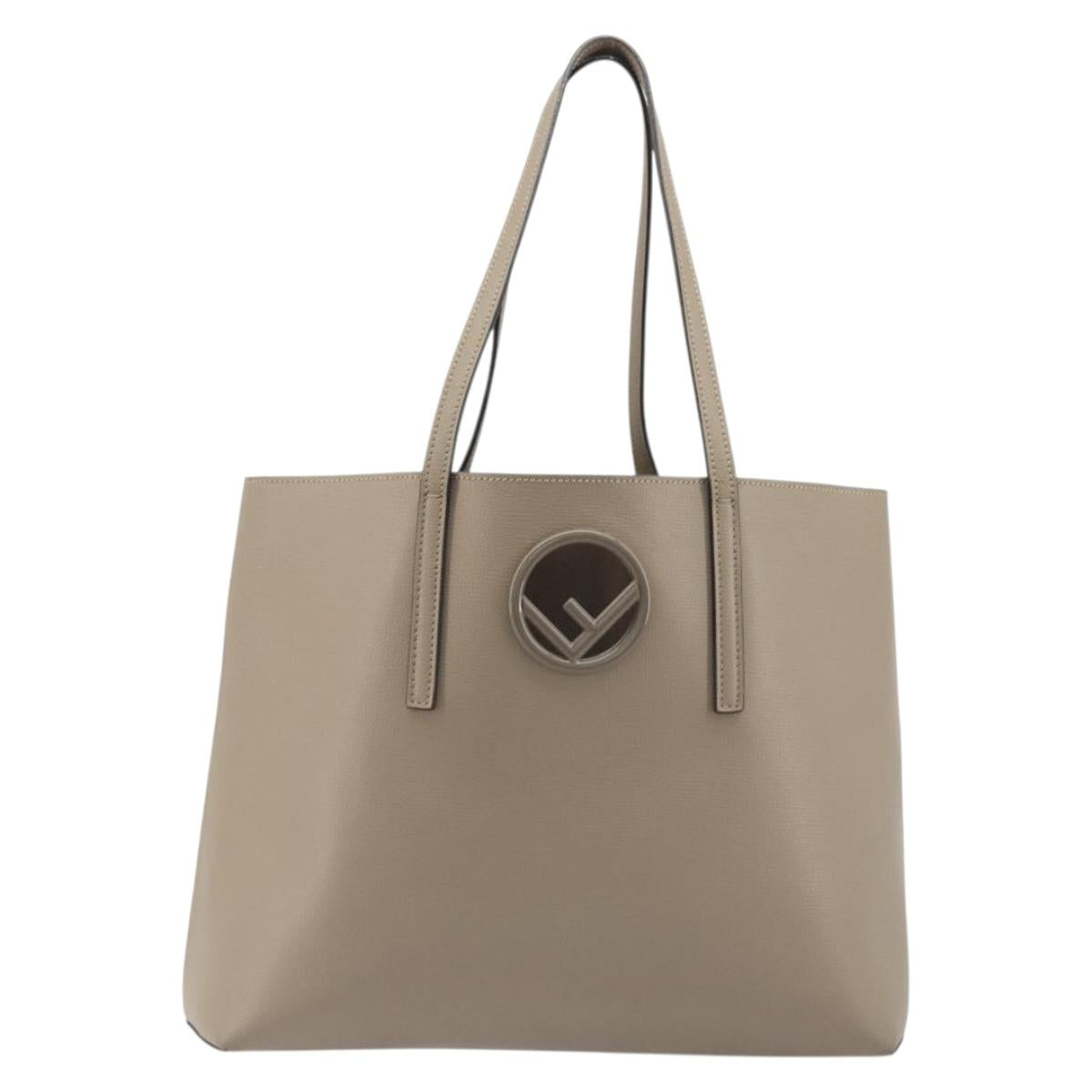 FENDI F's Tote Bag Leather Gray 8BH348 Auth 192696A - Jerrillo image 2
