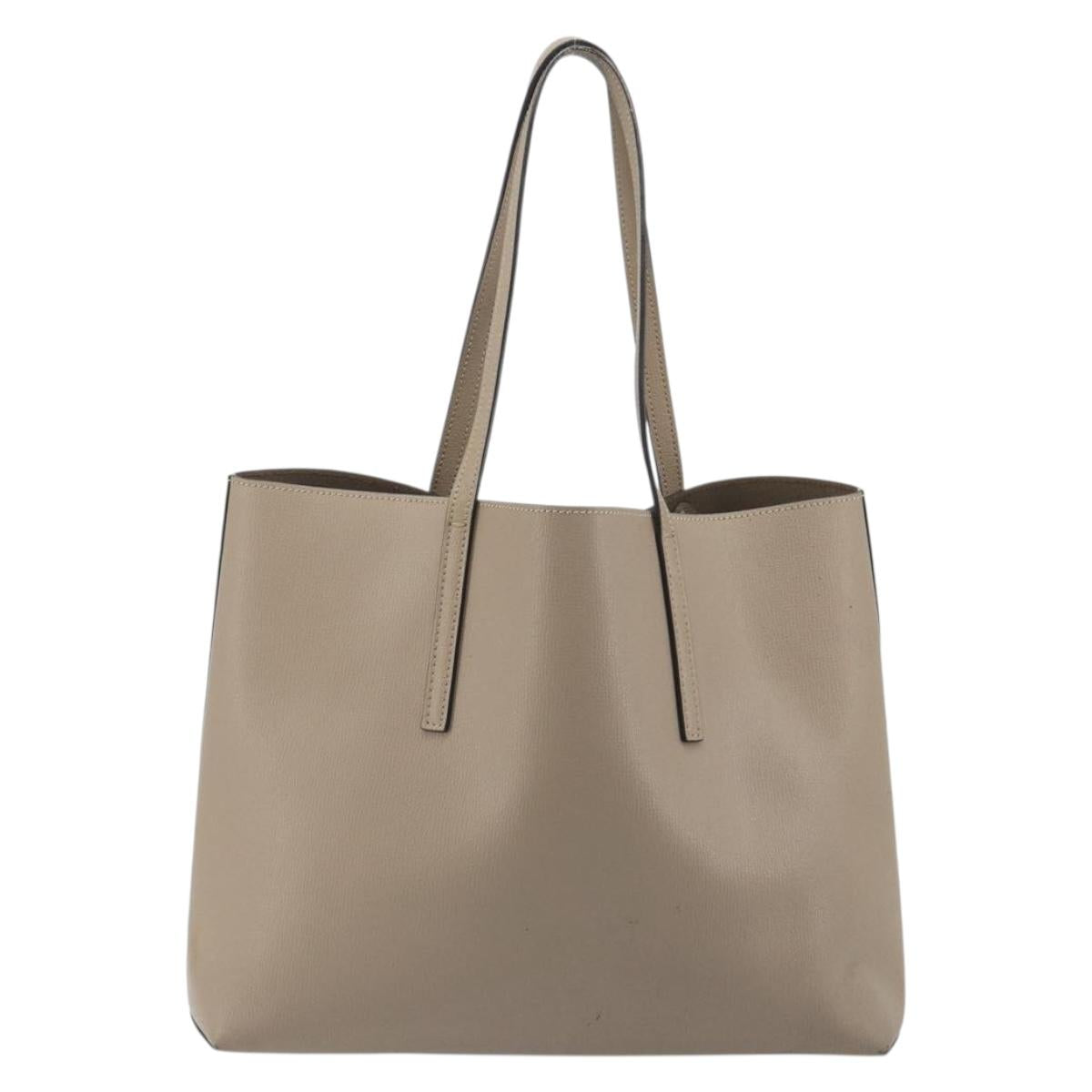 FENDI F's Tote Bag Leather Gray 8BH348 Auth 192696A - Jerrillo image 3