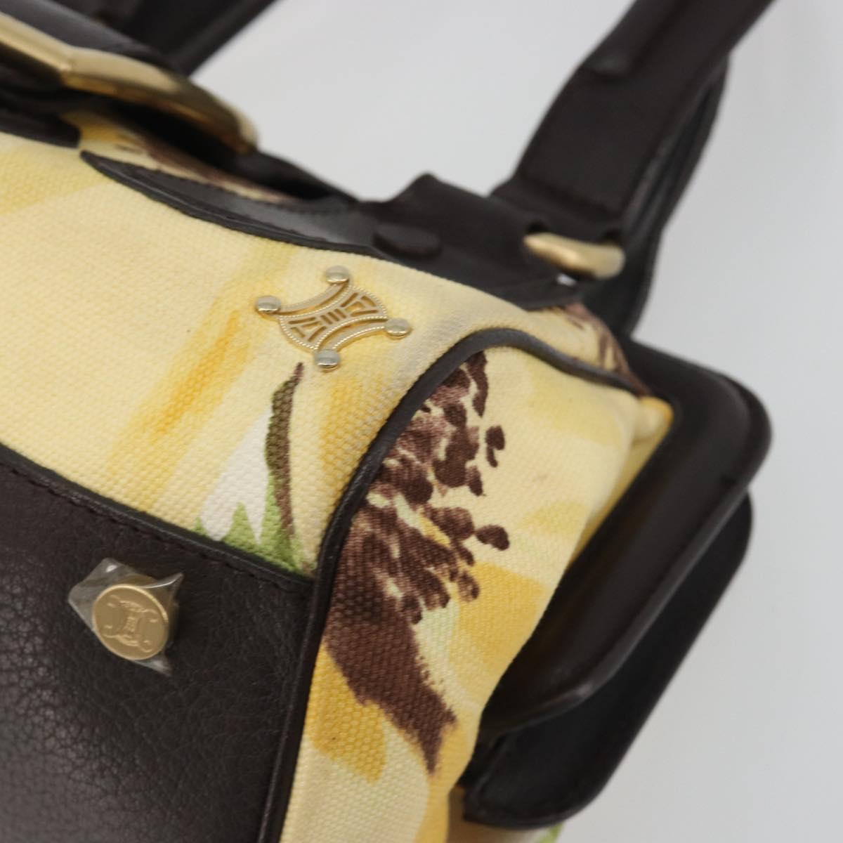 Borsa a mano CELINE in tela color oro giallo, autentica 192711A - Jerrillo image 10