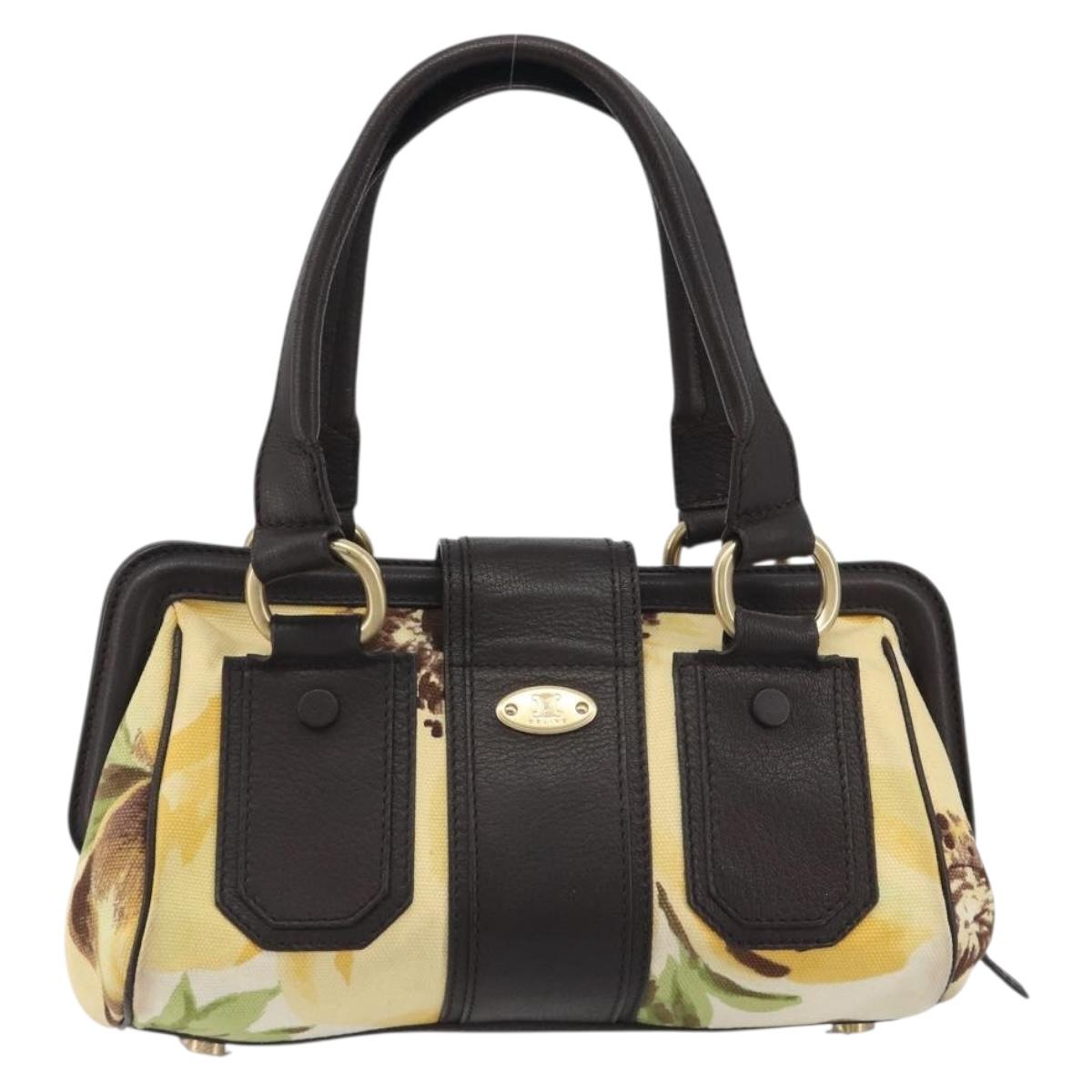 Borsa a mano CELINE in tela color oro giallo, autentica 192711A - Jerrillo image 3