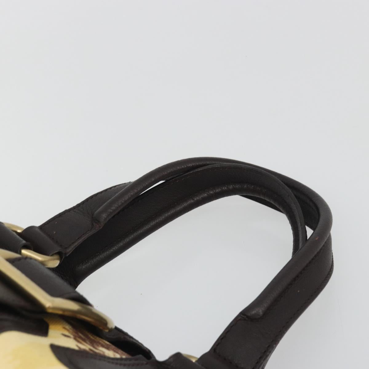 Borsa a mano CELINE in tela color oro giallo, autentica 192711A - Jerrillo image 8