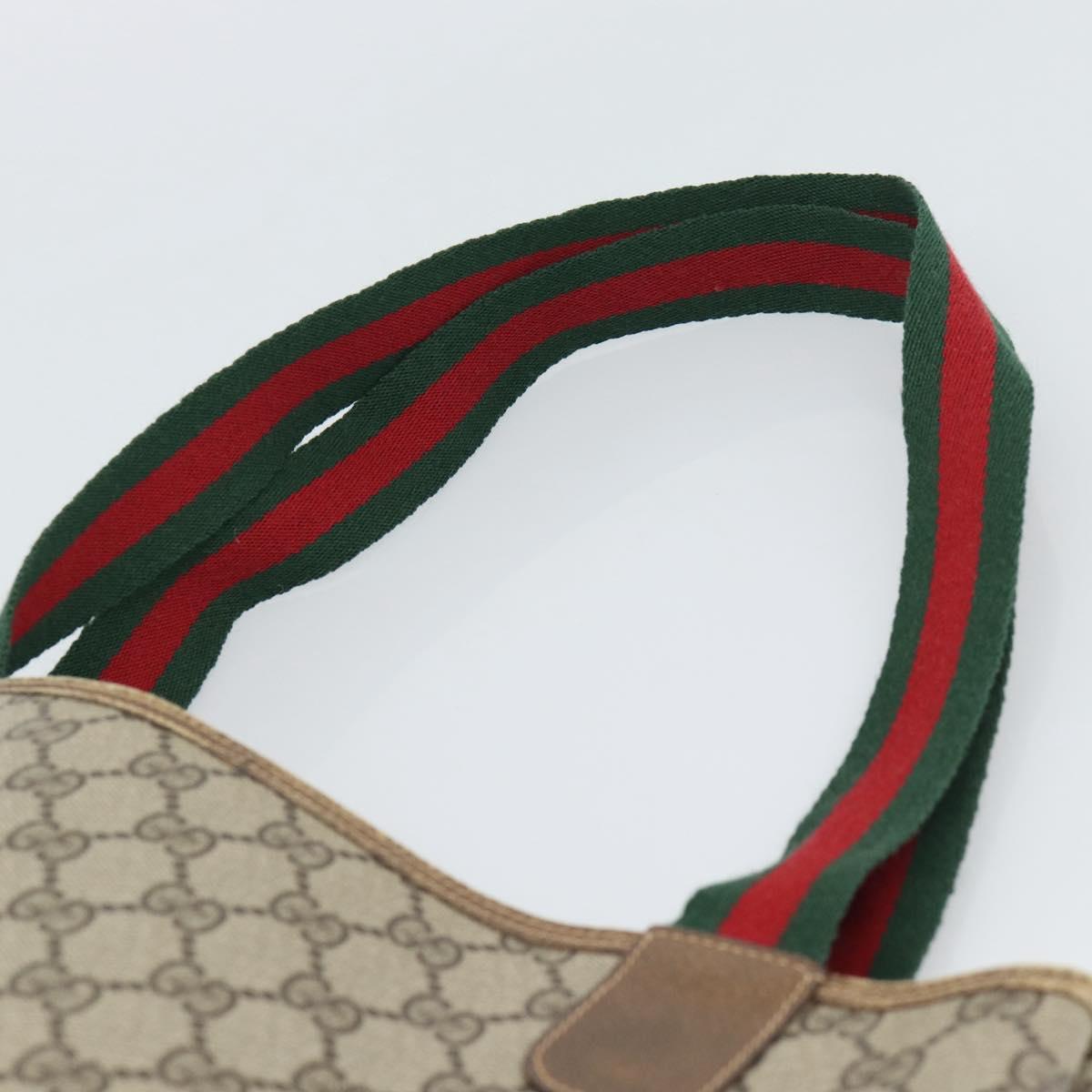 GUCCI GG Supreme Tote Bag PVC Leather Beige Auth 192725 - Jerrillo image 8