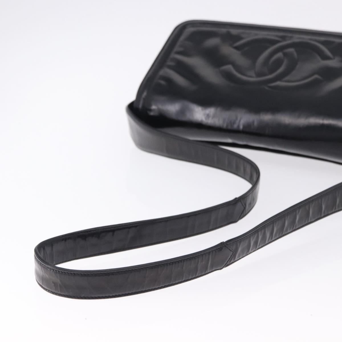 CHANEL Shoulder Bag Patent Black CC Auth 192734 - Jerrillo image 7