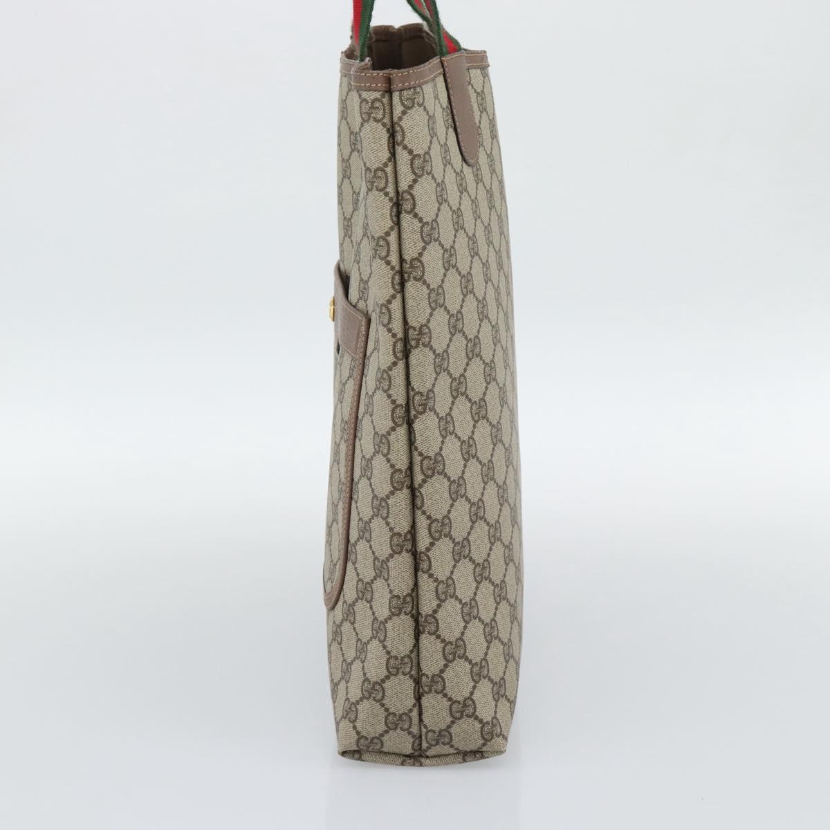 GUCCI GG Supreme Tote Bag PVC Leather Beige Auth 192744 - Jerrillo image 5