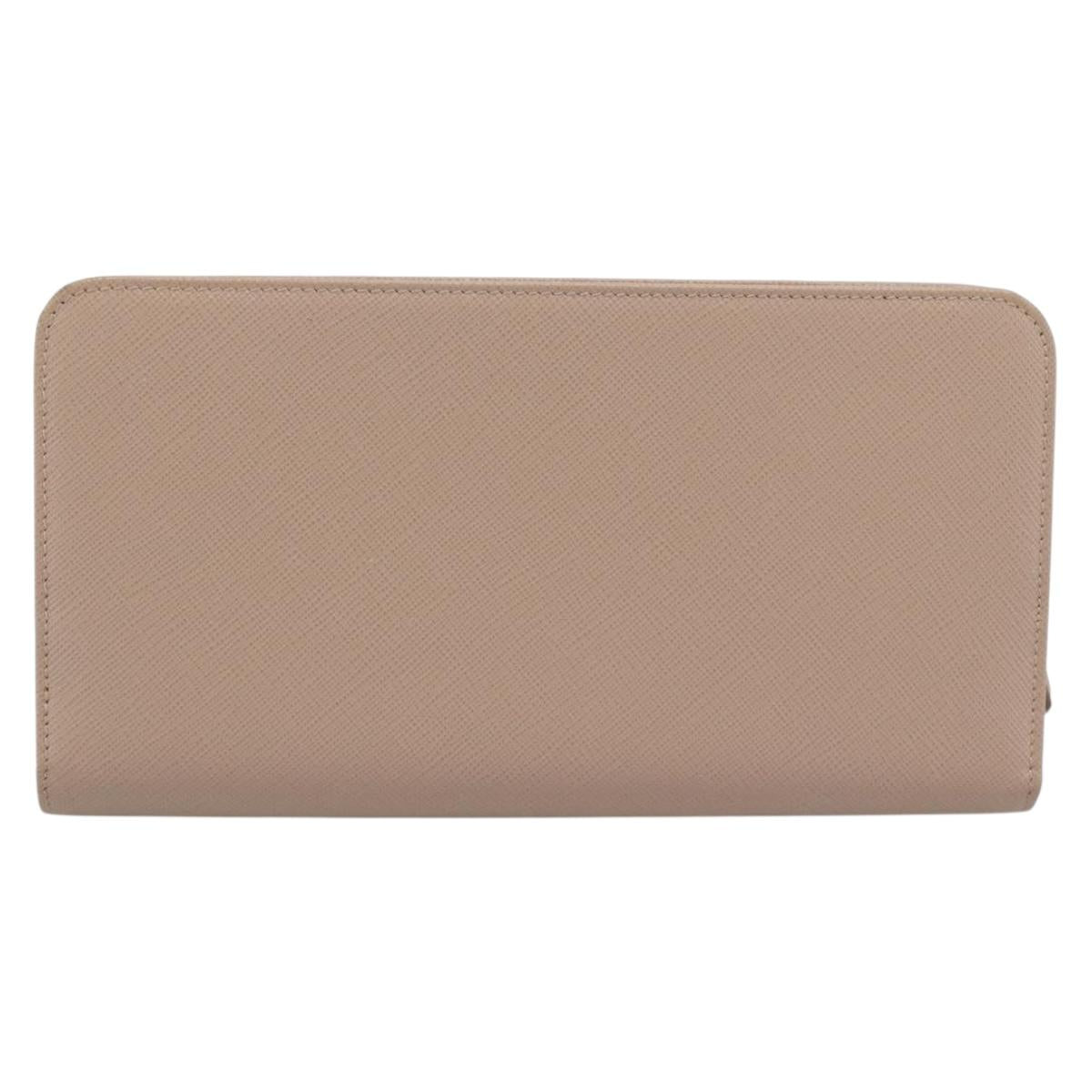 PRADA Long Wallet Safifano leather Pink Gold Tone Auth 192748M - Jerrillo image 2