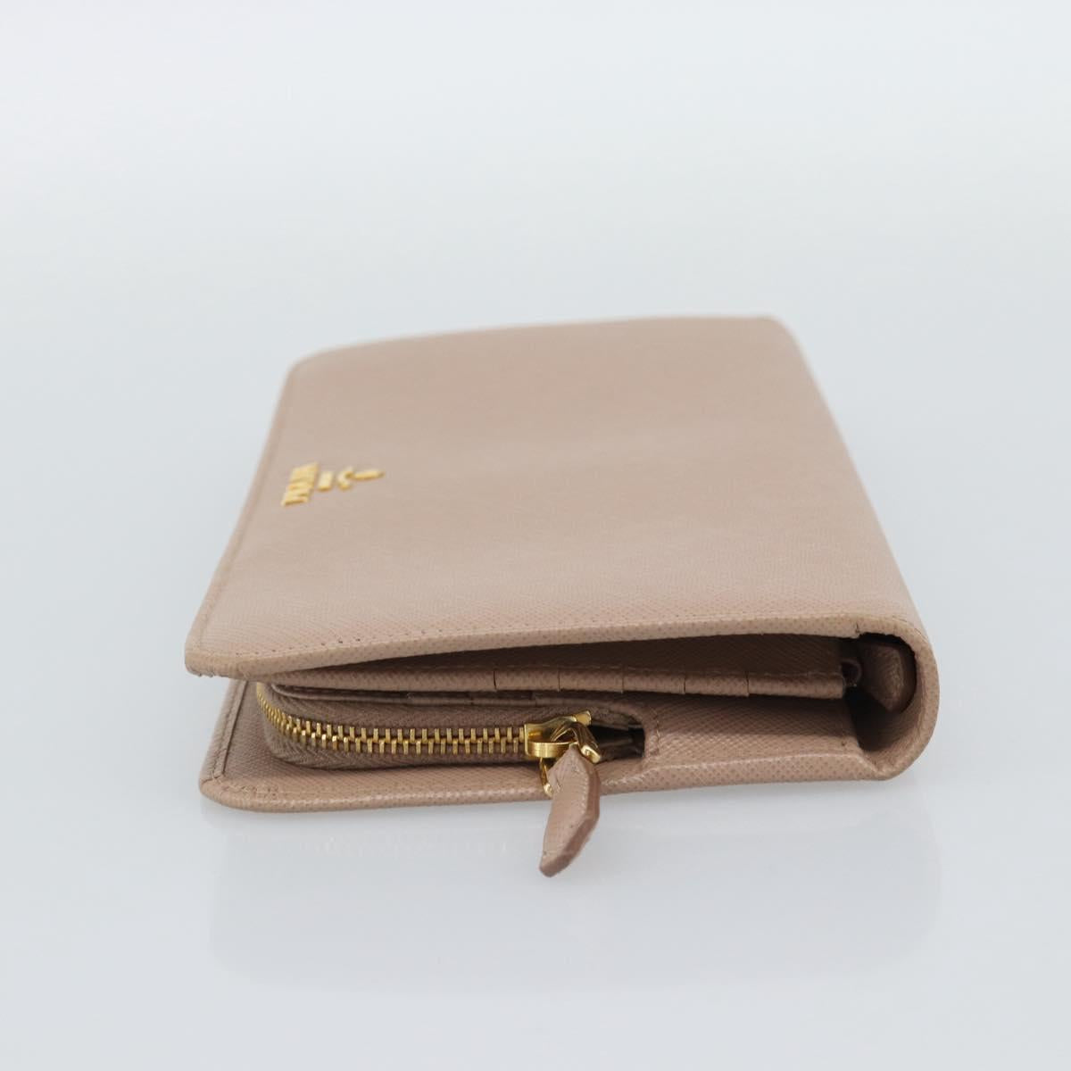PRADA Long Wallet Safifano leather Pink Gold Tone Auth 192748M - Jerrillo image 3