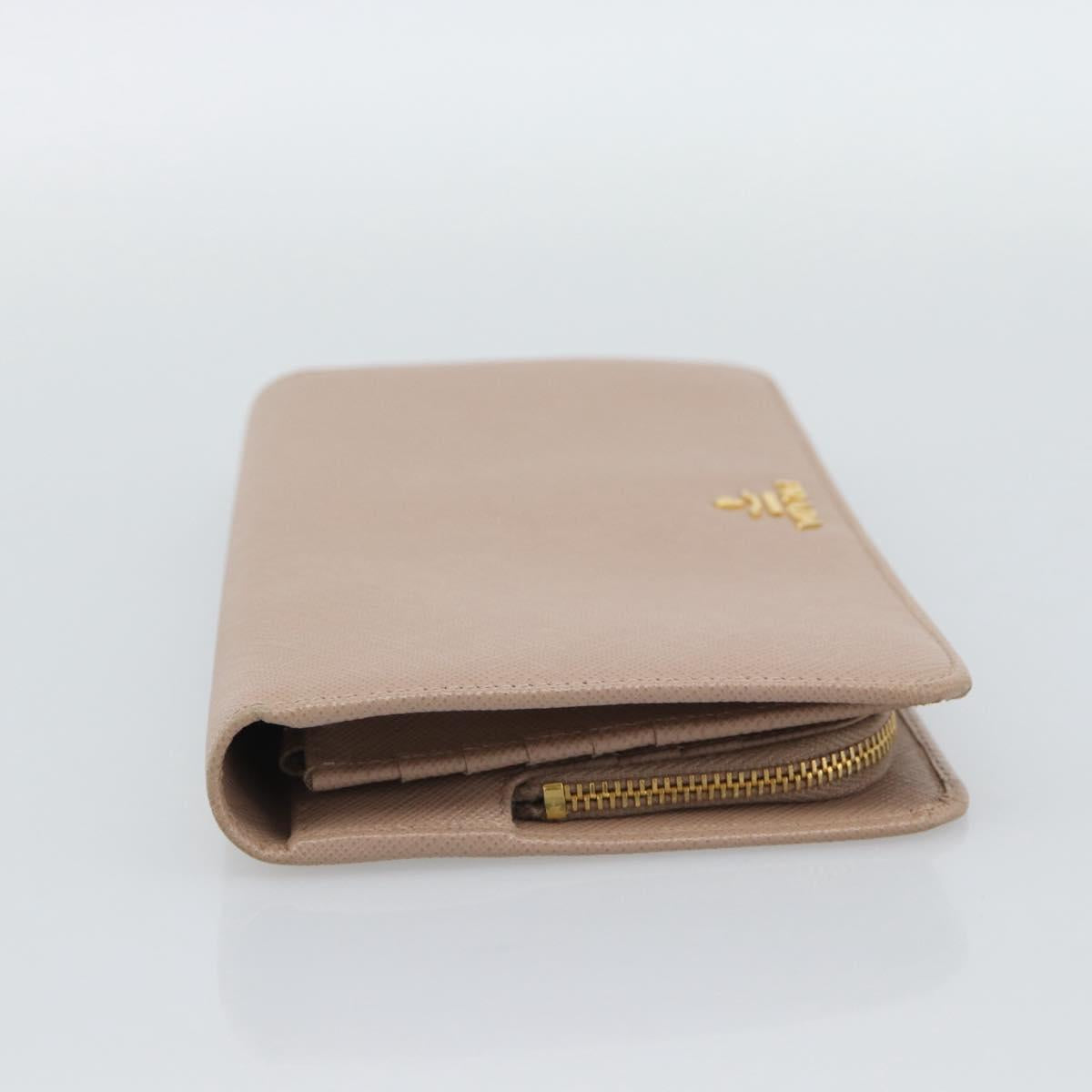 PRADA Long Wallet Safifano leather Pink Gold Tone Auth 192748M - Jerrillo image 4
