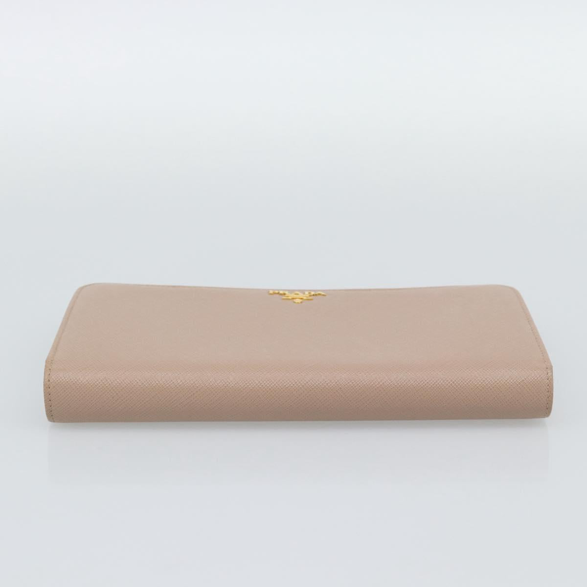 PRADA Long Wallet Safifano leather Pink Gold Tone Auth 192748M - Jerrillo image 6