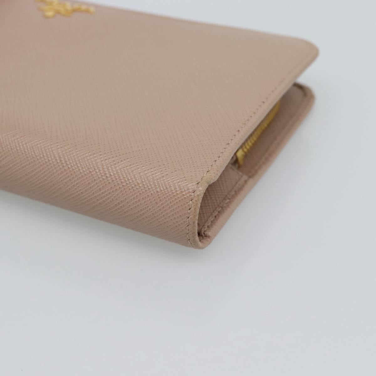 PRADA Long Wallet Safifano leather Pink Gold Tone Auth 192748M - Jerrillo image 7