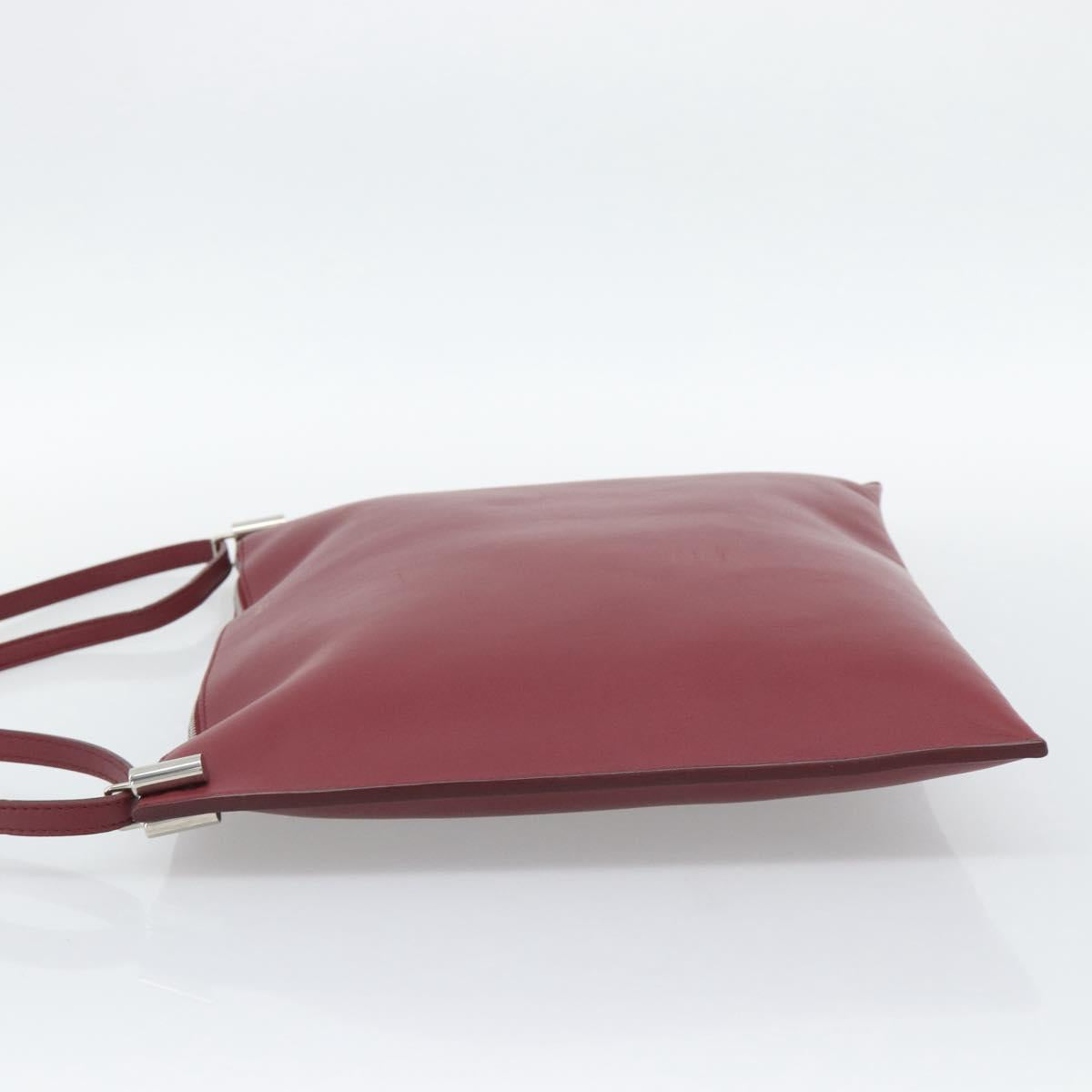 CELINE Shoulder Bag Leather Bordeaux Silver Auth 192759A - Jerrillo image 3