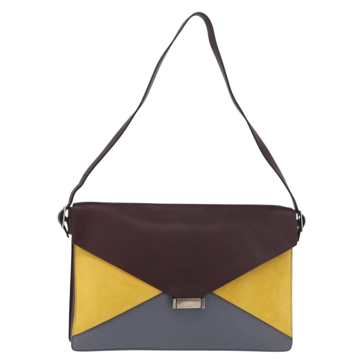CELINE Shoulder Bag Leather Bordeaux Silver Auth 192760A - Jerrillo image 2