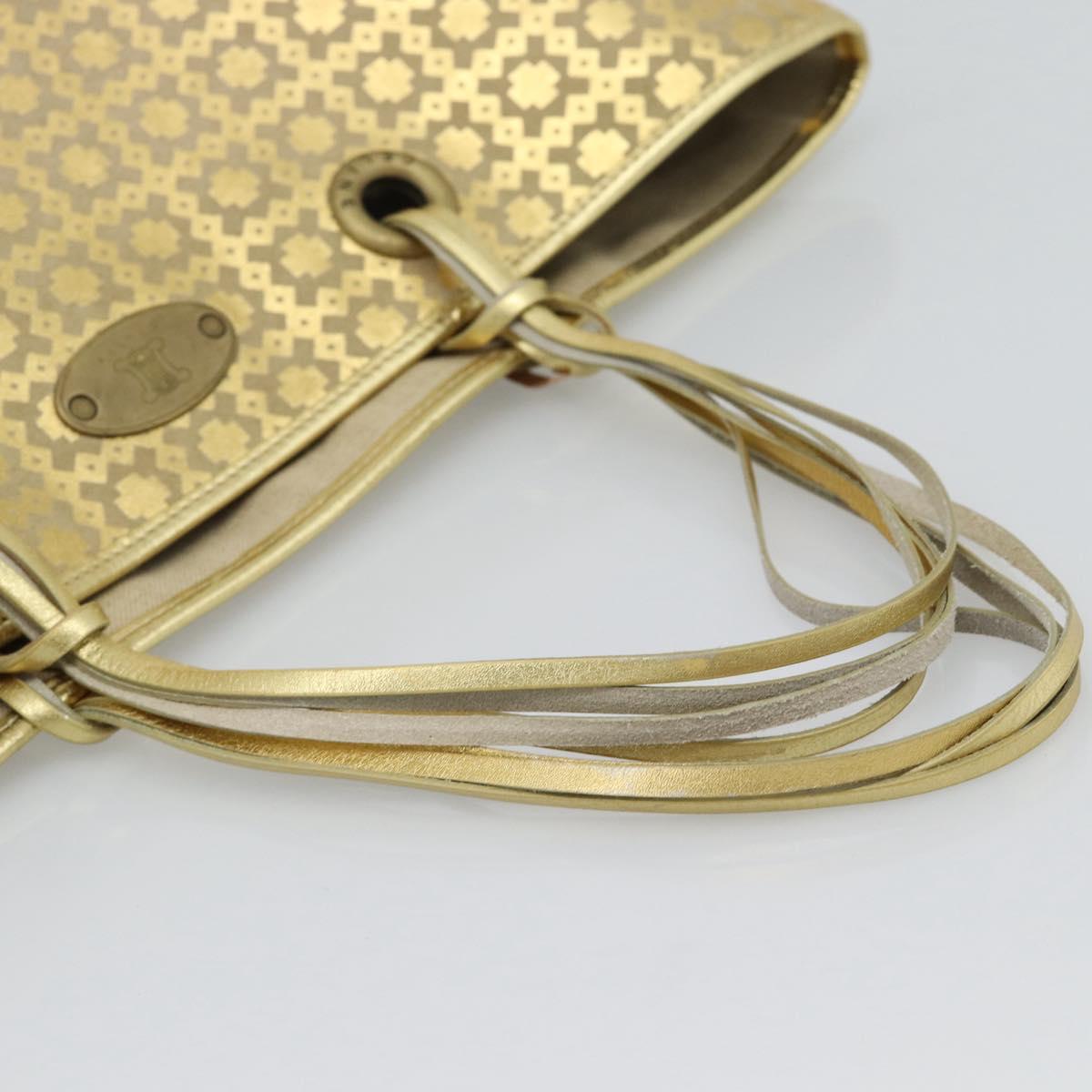 CELINE Tote Bag Suede Gold Auth 192815A - Jerrillo image 7