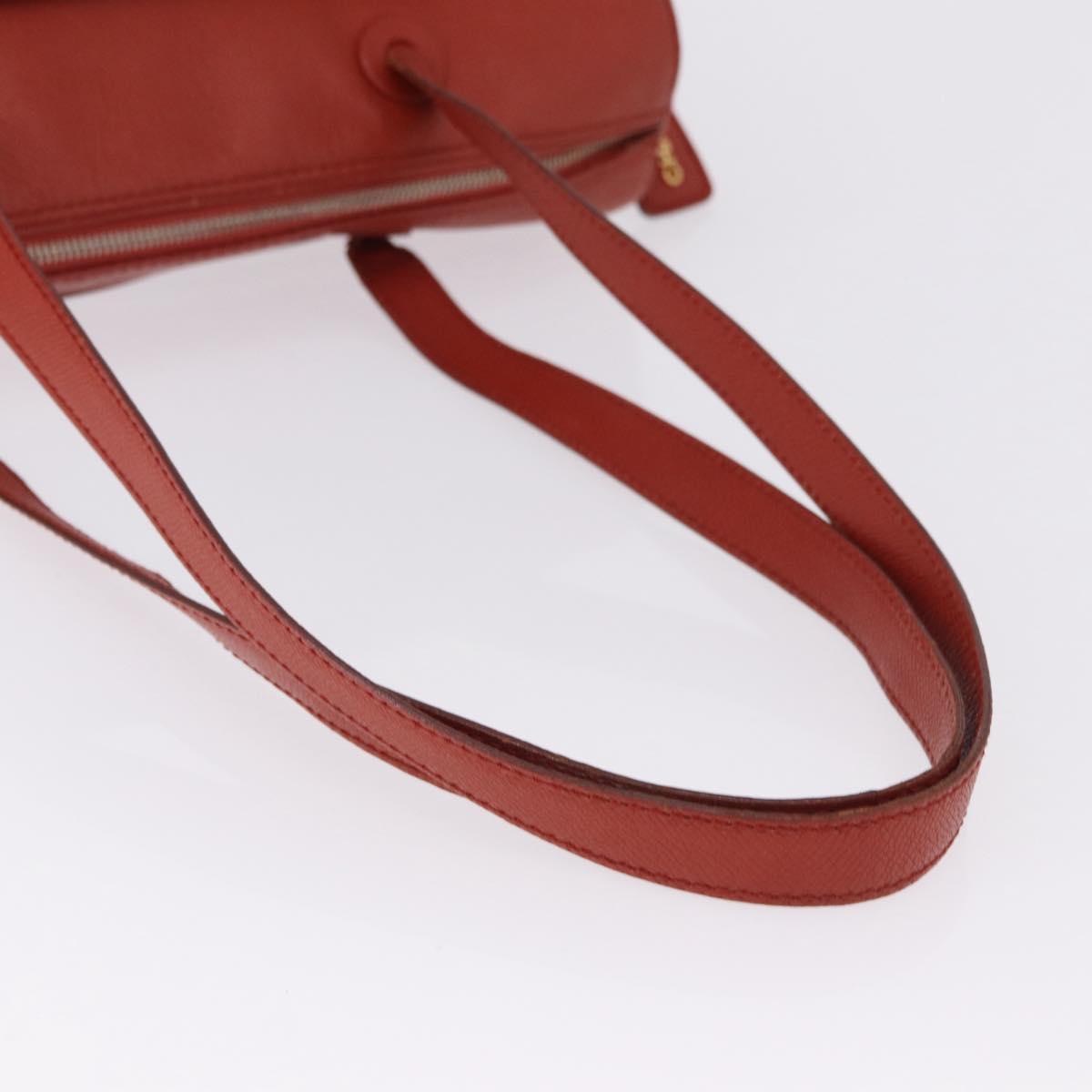 CHANEL Tote Bag Leather Orange Gold Tone CC Auth 192841 - Jerrillo image 7