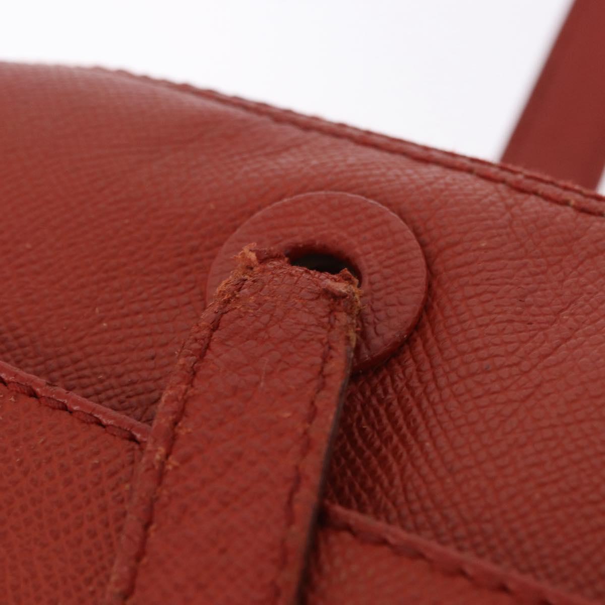 CHANEL Tote Bag Leather Orange Gold Tone CC Auth 192841 - Jerrillo image 9